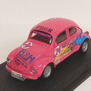 MiniStyle Volkswagon VW Beetle Kafer #24 Feller Service Pink Vintage 1:43 France